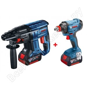 Аккумуляторный набор bosch: гайковерт gdx 180-li + перфоратор gbh 180-li 0.601.9g5.221