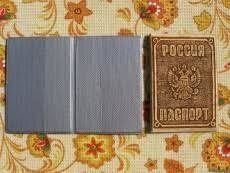 Обложка - Россия, для паспорта, декорированная, береста
