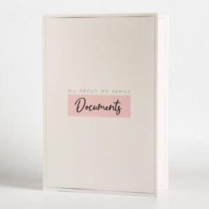 Папка для семейных документов -All about my family documents, 12 файлов, 4 комплекта