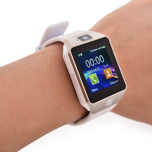 Умные часы DZ09 - Smart Watch DZ - 09 - серебро, белый ремешок - «Суефа» - Интернет магазин
