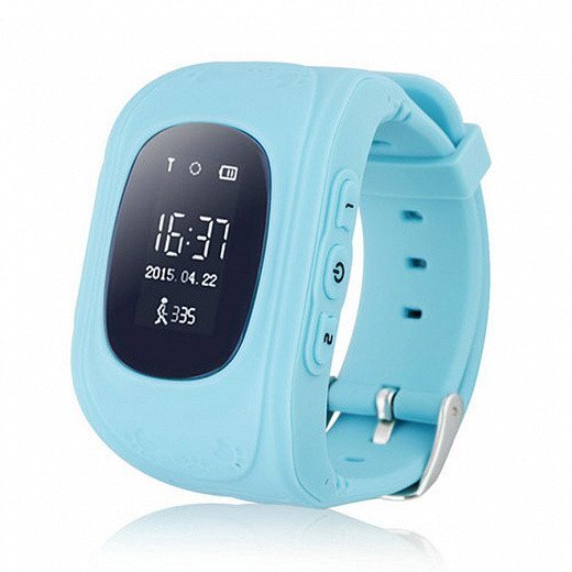 Детские часы GPS трекер Smart Baby Watch Q50 - синие - распродажа