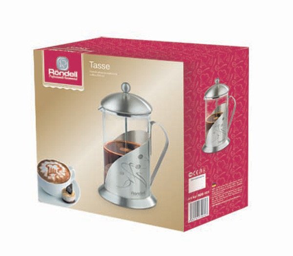 Френч-пресс Rondell Tasse RDS - 101, 600 мл - преимущества