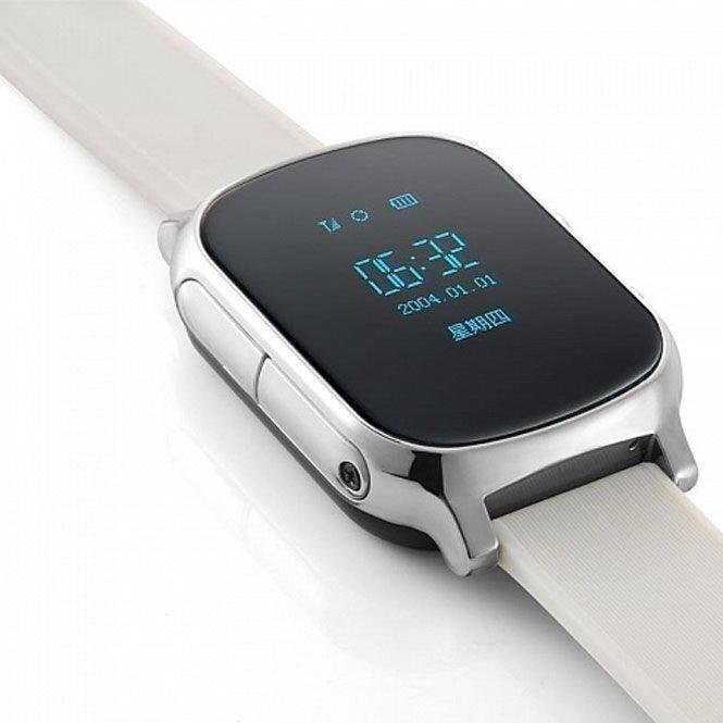 Детские часы с GPS - Smart Baby Watch T58, цвет серебро - розница