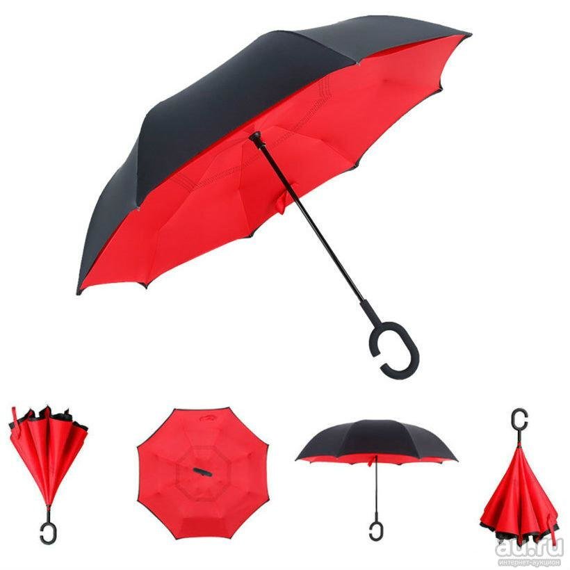 Ветрозащитный антизонт Up-brella, красный - доставка