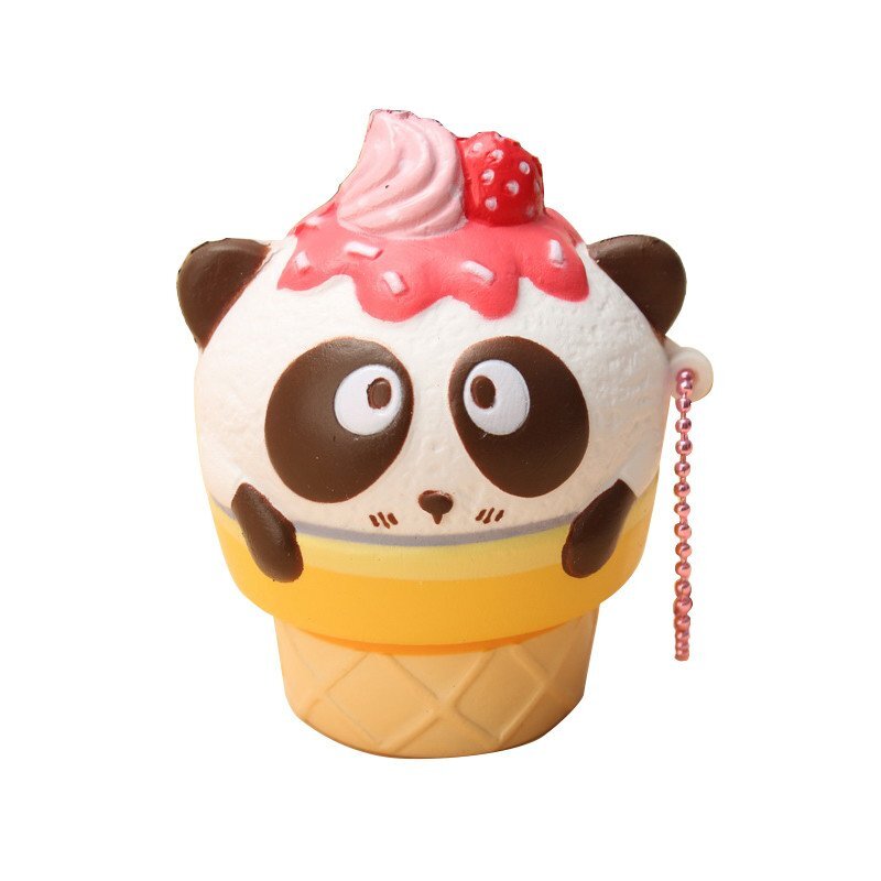 10PCS Опт Squishy. Fun Смазливая Panda Кремовый супер медленный Восходящий Squishy Оригинальный мяч шариковой - гарантия