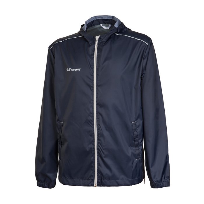 Куртка ветрозащитная 2K Sport Futuro, navy/silver, размер XXL - обзор