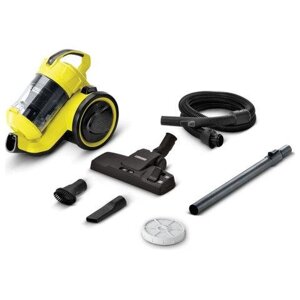 Пылесос KARCHER (КЕРХЕР) VC3 с контейнером "циклон", потребляемая мощность 700 Вт, желтый, 1.198-125.0