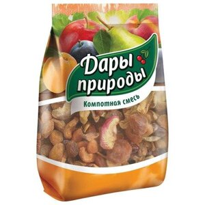 Смесь компотная ДАРЫ ПРИРОДЫ, 7 видов сухофруктов, 500 г, пакет, 2075