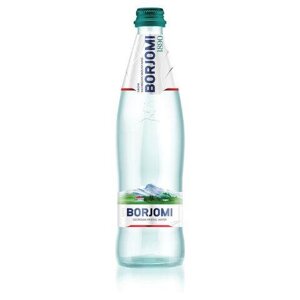 Вода газированная минеральная borjomi (боржоми), 0,33 л, стеклянная бутылка