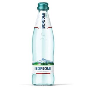 Вода газированная минеральная borjomi (боржоми), 0,5 л, стеклянная бутылка