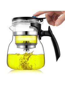 Vendor Чайник заварочный с кнопкой и стеклянной колбой "Veitron" Full Glass, 800 мл
