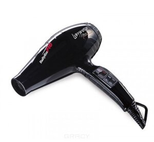 BabyLiss Pro, Фен профессиональный Luminoso (3 цвета), 1 шт, черный