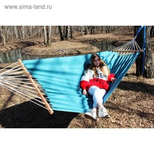 Гамак из льна с планкой бирюзовый RG-14
