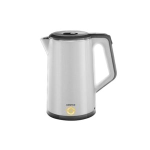 Чайник электрический Centek CT-0024 металл, 1.5л, 1800Вт, двойная стенка, бесшовная колба