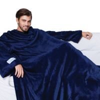 Плед с рукавами Sleepy 180 х 140 см (тёмно-синий)