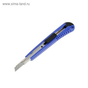 Нож универсальный TUNDRA, пластиковый корпус, металлическая направляющая, 9 мм