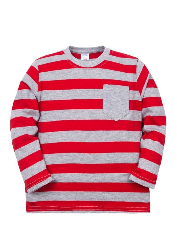 Лонгслив для мальчика Fashionable red красный+меланж 3 - 7 лет - опт
