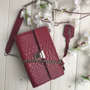 Сумка Yves Saint Laurent bordo