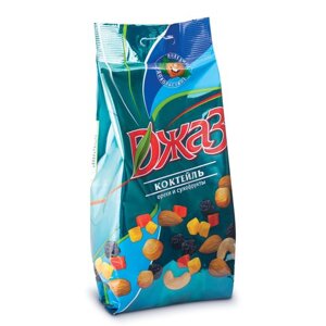 Орехи и сухофрукты ДЖАЗ Коктейль, фундук, кешью, миндаль, папайя, ананас, изюм, 300 г