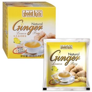 Имбирь натуральный c лимоном "Ginger Lemon", 20 саше по 4 г, GOLD KILI, 2020