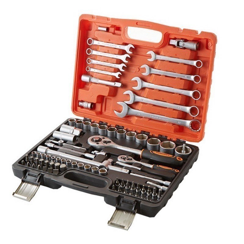 Набор ручного инструмента Кузьмич, 82 предметов, алюминевый кейс - опт